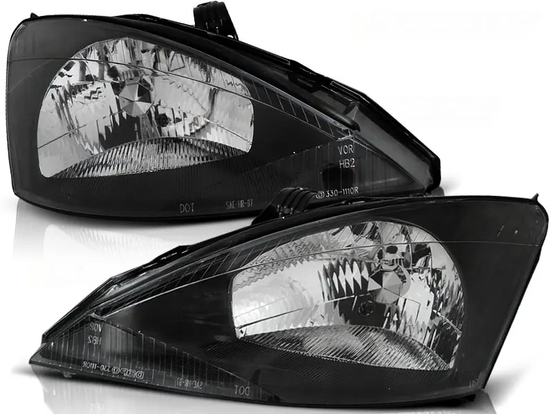 Headlights Ford Focus 98-01 Black
