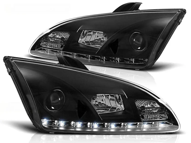 Headlights Ford Focus 04-08 Devil Eyes Black