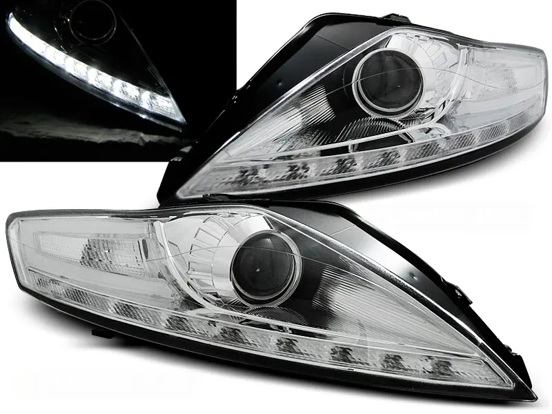 Headlights Ford Mondeo 07-10 Devil Eyes Chrome