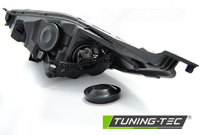 Headlights Ford Fiesta MK7 13-16 DRL LED Black – náhľad 3