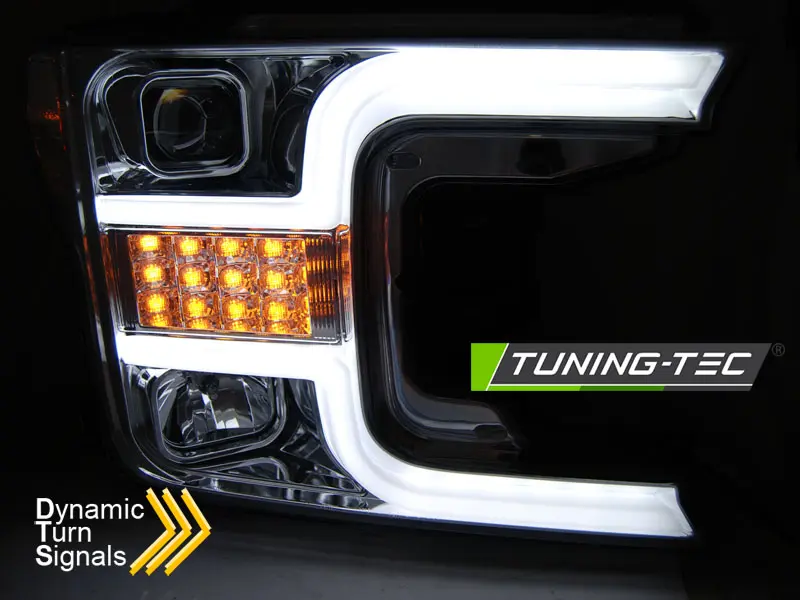 Headlights Ford F150 MK13 17-20 Chrome – náhľad 3