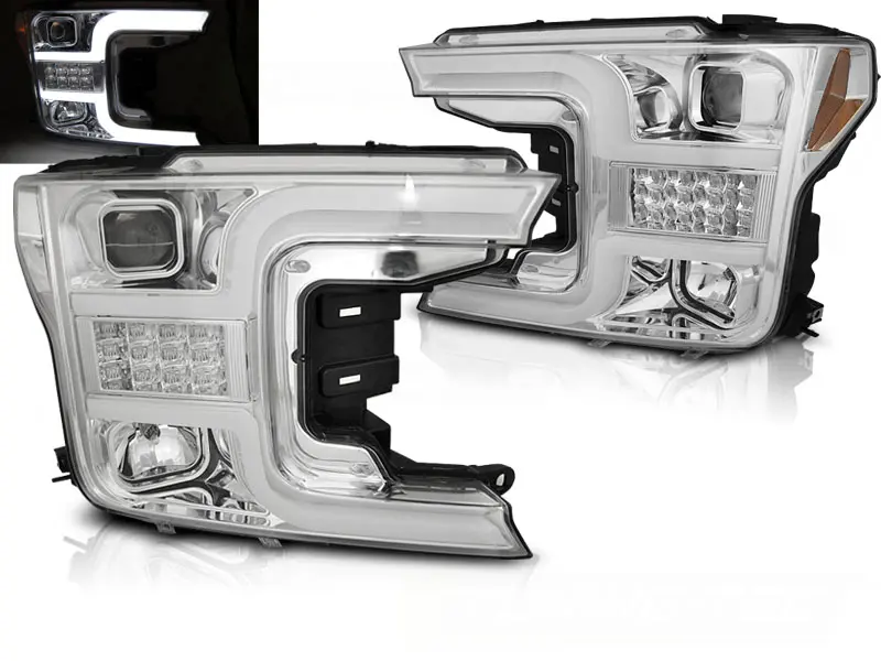 Headlights Ford F150 MK13 17-20 Chrome