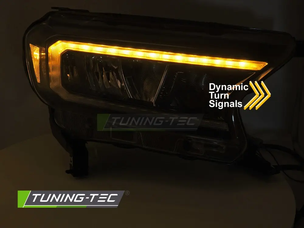 Headlights Ford Ranger 5 16-22 Full LED Black – náhľad 3