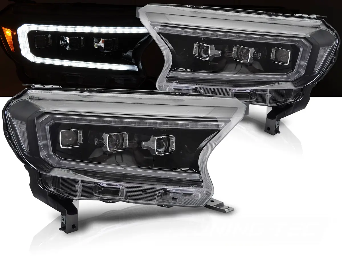 Headlights Ford Ranger 5 16-22 WL Full LED Black