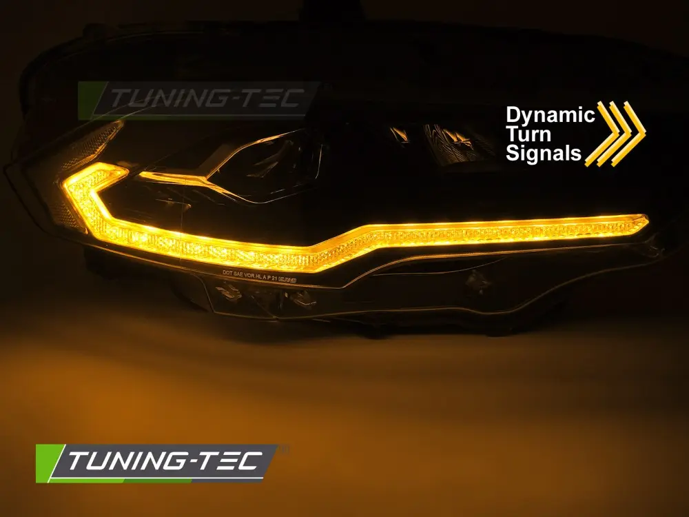 Headlights Ford Mustang 18-21 Full LED Black – náhľad 3
