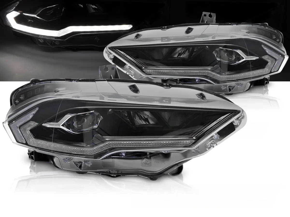 Headlights Ford Mustang 18-21 Full LED Black