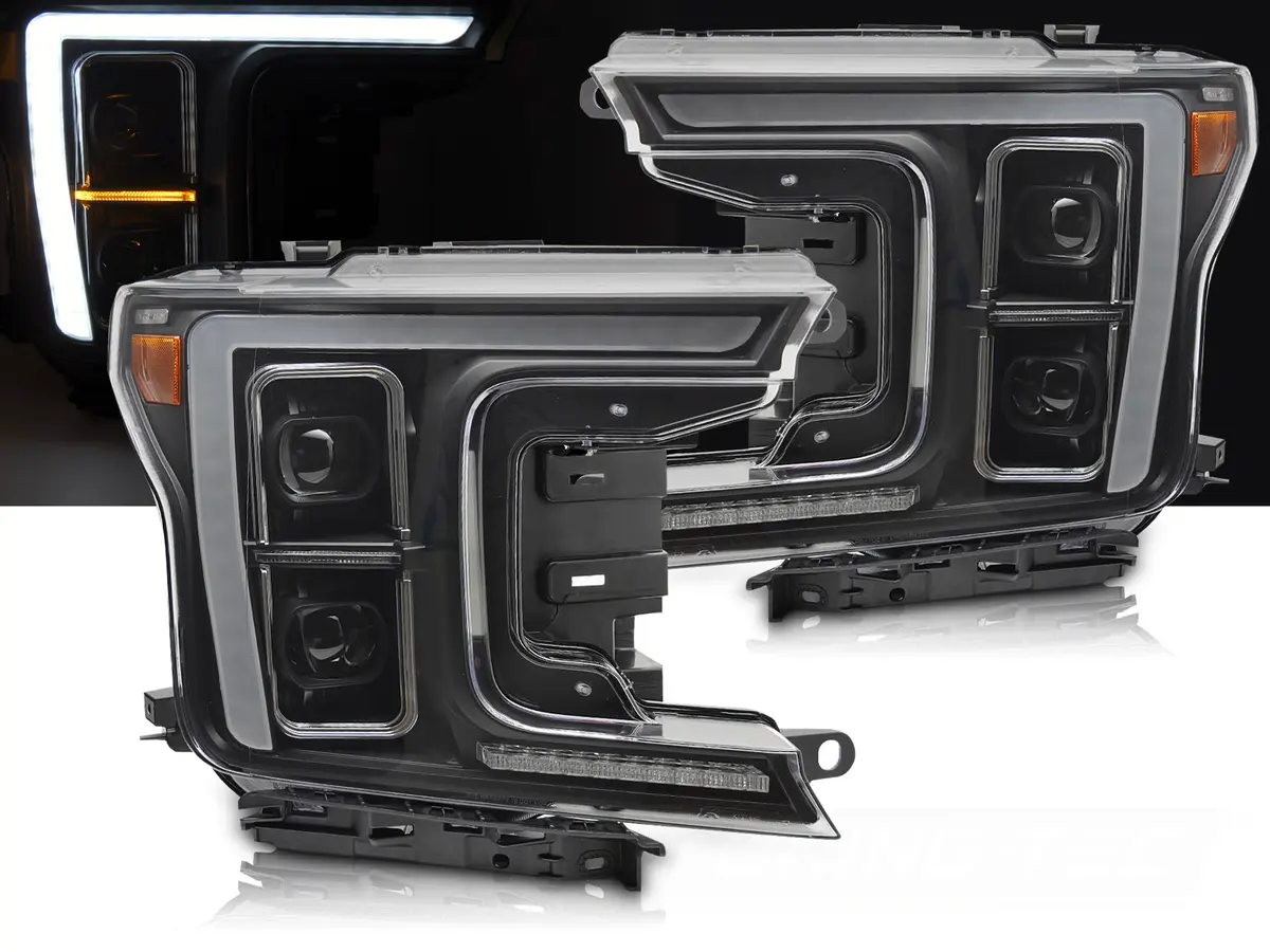 Headlights Ford F150 MK13 17-20 Full LED Black