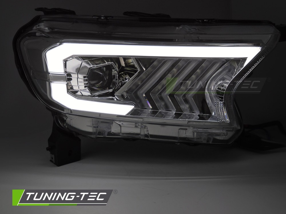 Headlights Ford Ranger 5 16-22 Full LED Dynamic Chrome – náhľad 2