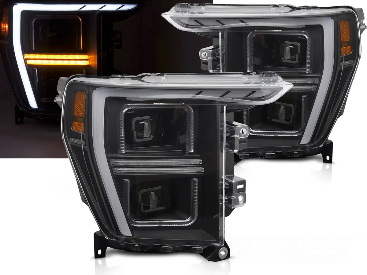 Headlights Ford F150 MK14 20-23 Full LED Black