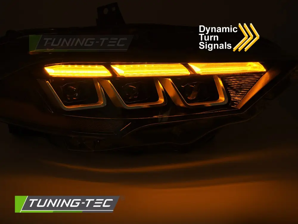 Headlights Ford Mustang 18-21 Full LED Black – náhľad 3