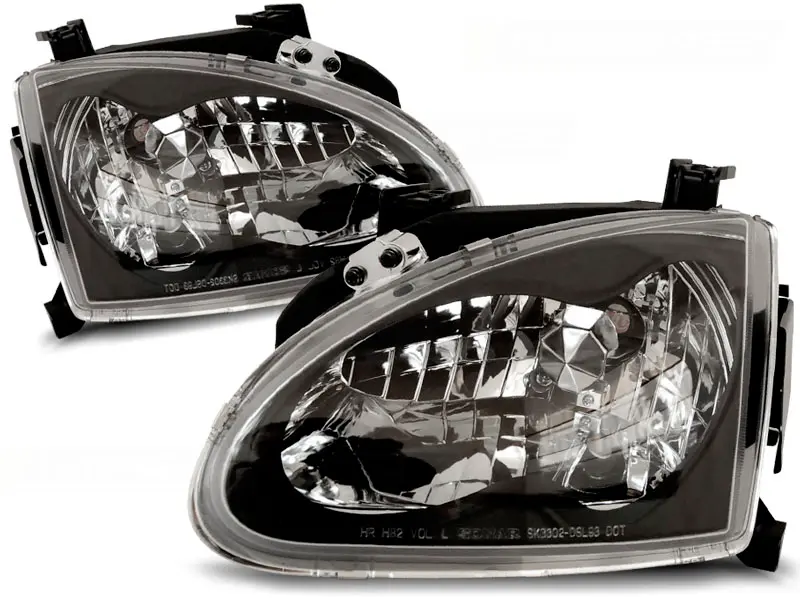Headlights Honda CRX 92-97 Black