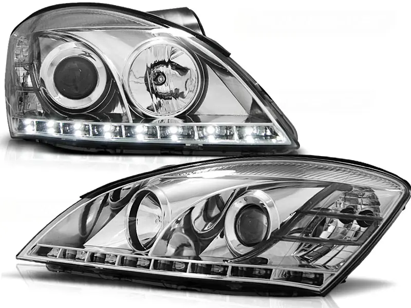 Headlights Kia Ceed 06-09 Devil Eyes Chrome