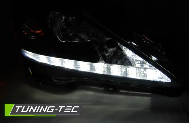 Headlights Lexus IS 06-13 DRL Black – náhľad 2
