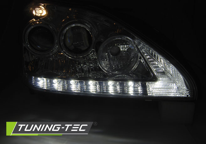 Headlights Lexus RX 03-08 Devil Eyes Chrome – náhľad 3