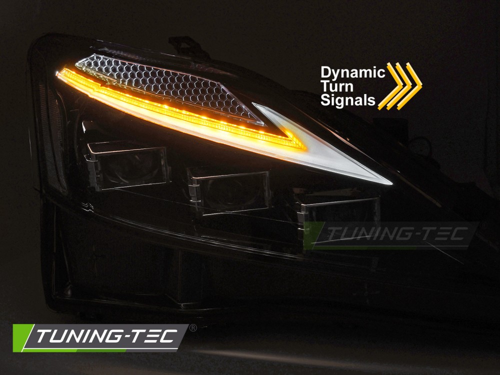 Headlights Lexus IS 06-13 WL Full LED Black – náhľad 3