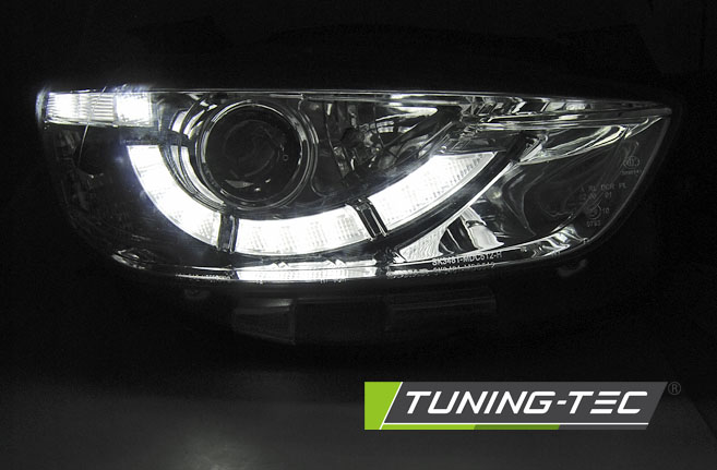 Headlights Mazda CX5 11-15 DRL Chrome – náhľad 2