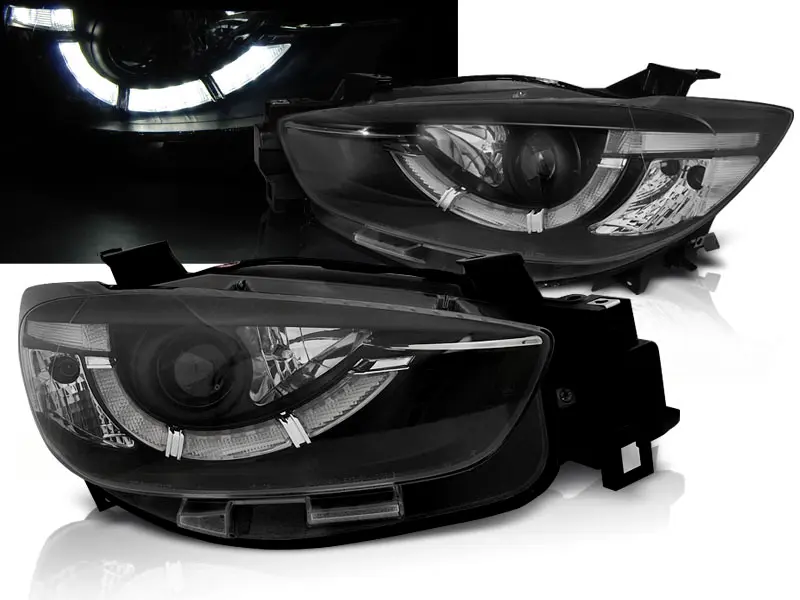 Headlights Mazda CX5 11-15 DRL Black