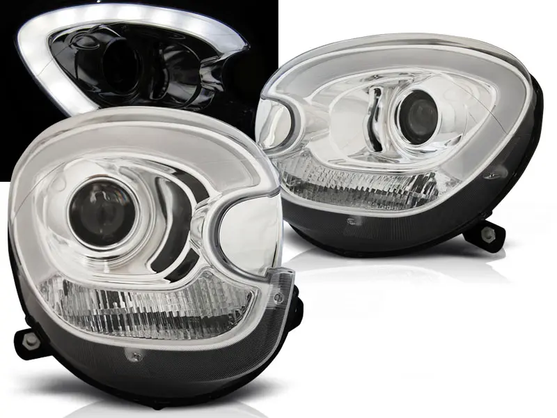 Headlights Mini Cooper R60 R61 Countryman Tube Chrome