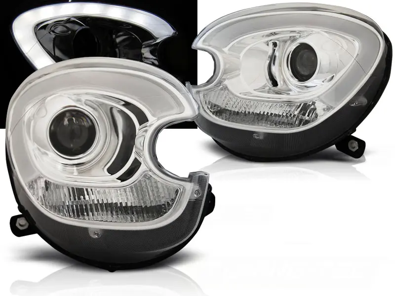 Headlights Mini Cooper R60 R61 Countryman Tube Xenon Chrome