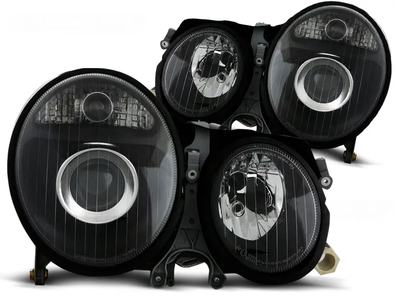 Headlights Mercedes W210 E-Class 99-02 Black