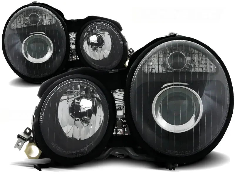 Headlights Mercedes W210 E-Class 95-99 Black