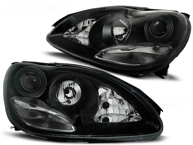 Headlights Mercedes W220 S-Class 02-05 Xenon Black