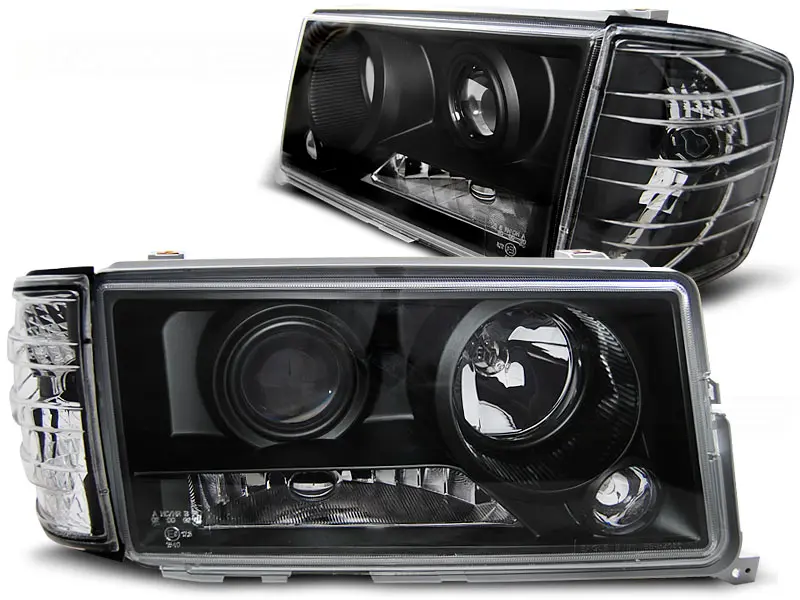 Headlights Mercedes W201/190 82-93 Black