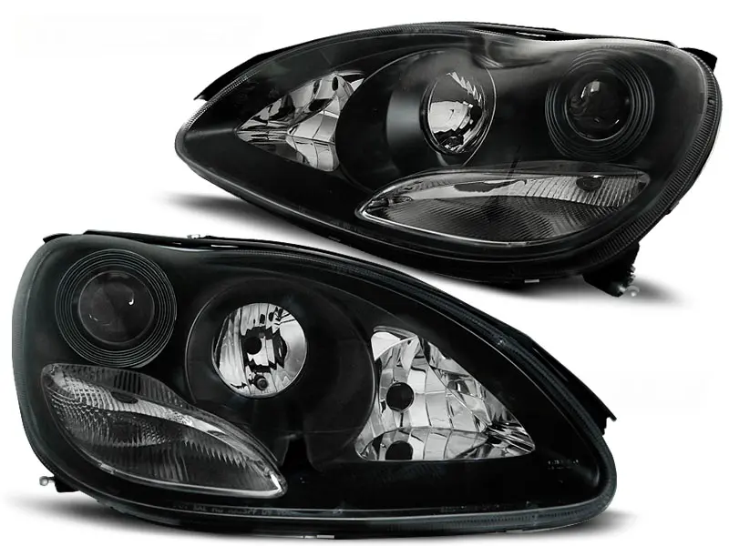 Headlights Mercedes W220 S-Class 98-05 Black