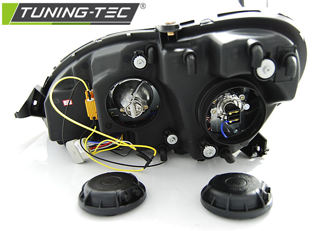 Headlights Mercedes S W220 98-05 Tube Light Chrome – náhľad 4