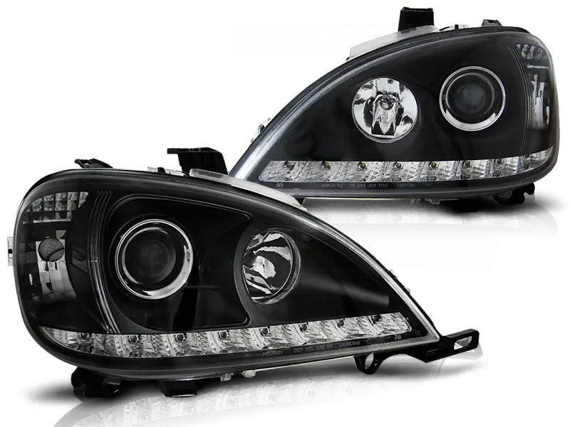 Headlights Mercedes ML W163 98-01 Black