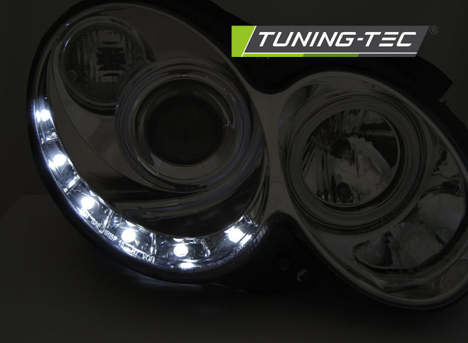 Headlights Mercedes CLK W209 03-10 DE Chrome – náhľad 2