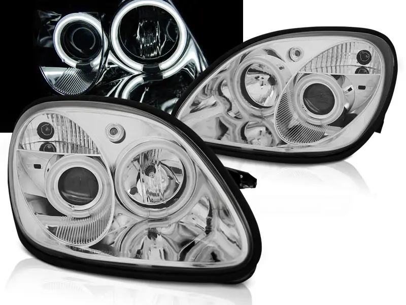Headlights Mercedes SLK R170 96-04 CCFL Chrome