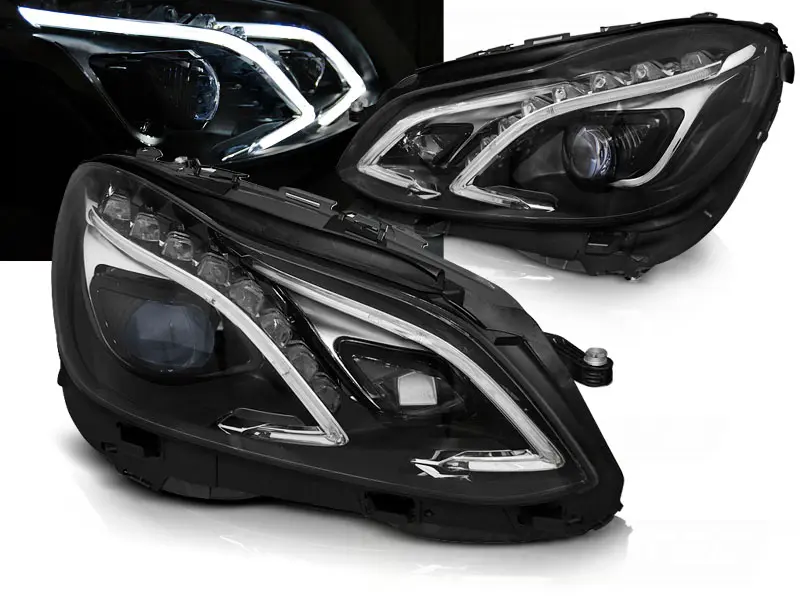 Headlights Mercedes E W212 13-16 LED Black