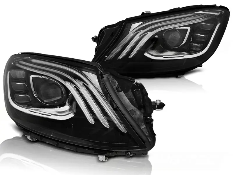 Headlights Mercedes S W222 13-17 LED Black