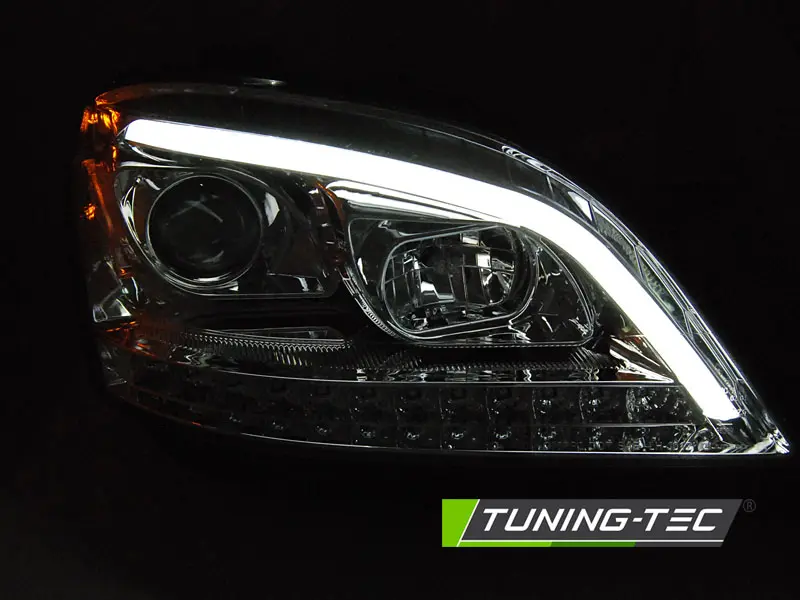 Headlights Mercedes W164 ML 05-08 Tube Light Chrome – náhľad 2