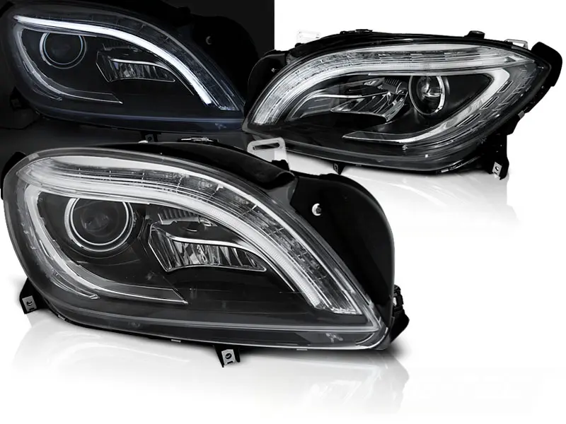 Headlights Mercedes ML W166 11-15 Black