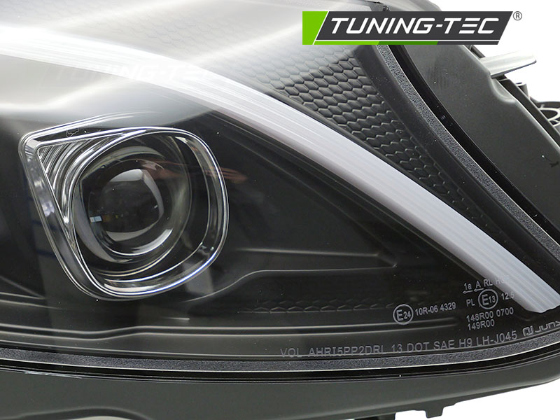 Headlights Mercedes C W205 14-18 Tube LED Black – náhľad 3