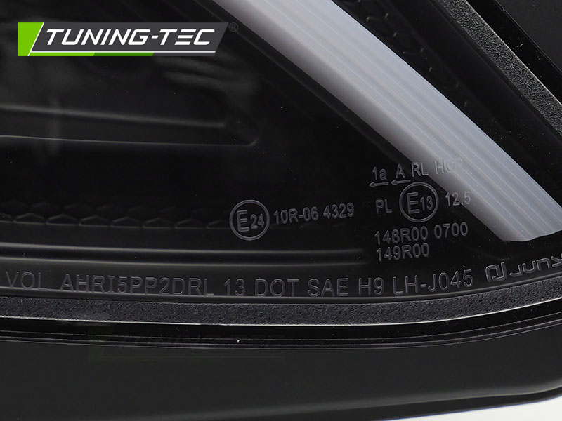 Headlights Mercedes C W205 14-18 Tube LED Black – náhľad 5