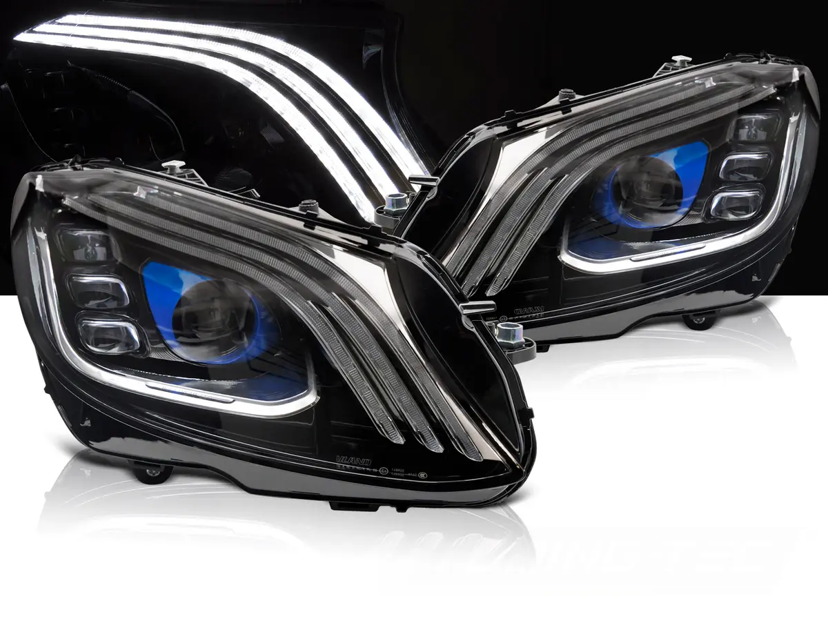 Headlights Mercedes W205 14-21 LED Dynamic Black