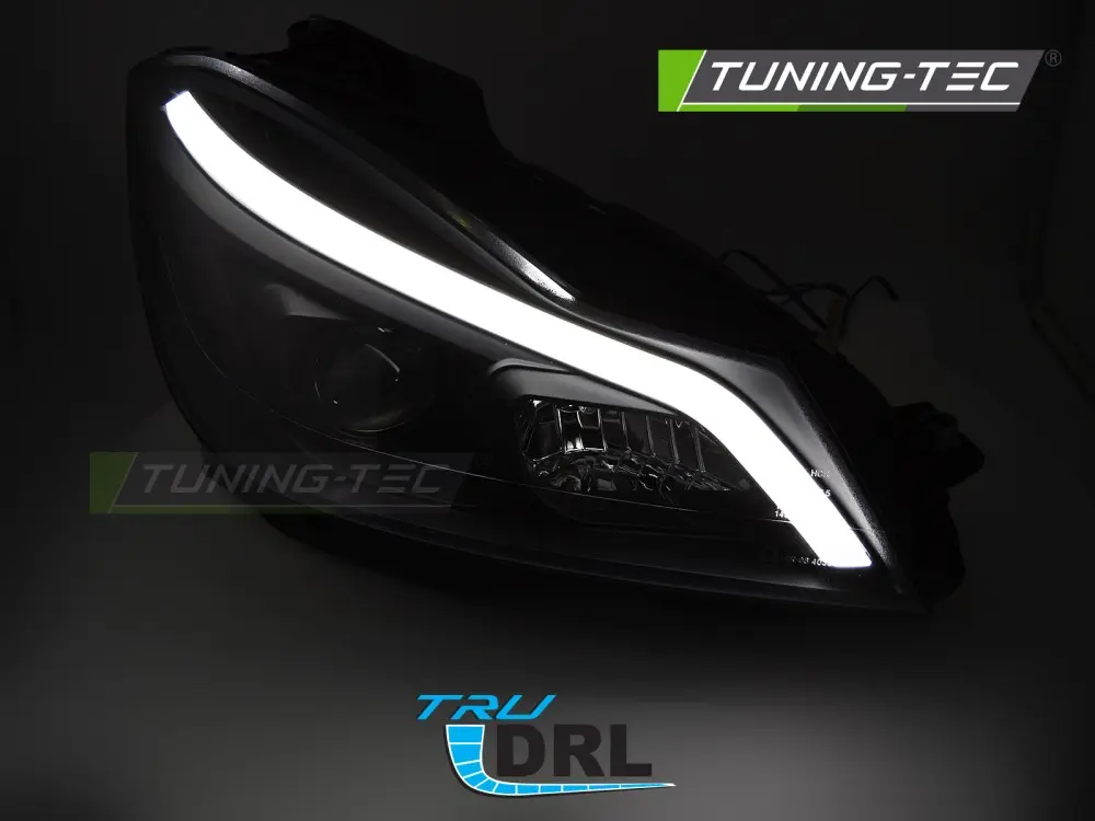 Headlights Mercedes W204 11-14 Dynamic Glossy Black – náhľad 2