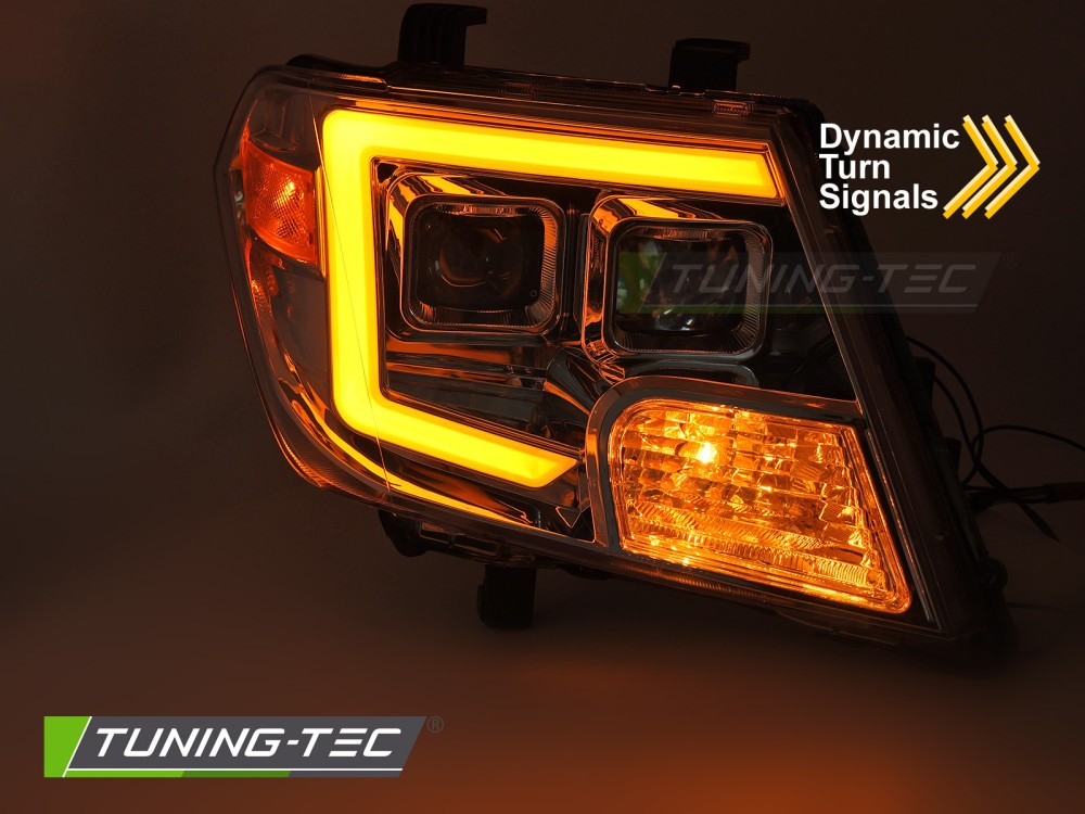 Headlights Nissan Frontier 09-14 Chrome – náhľad 3