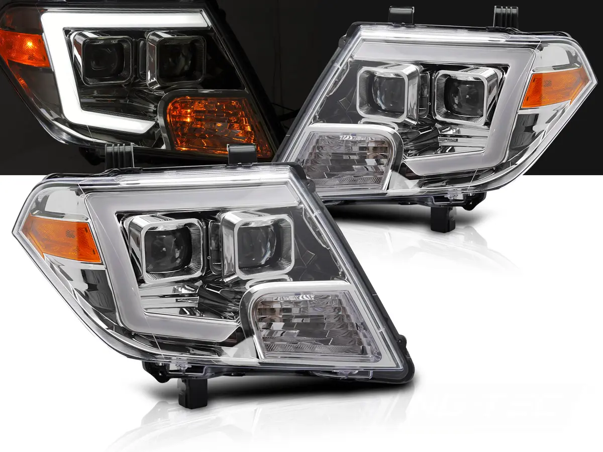 Headlights Nissan Frontier 09-14 Chrome
