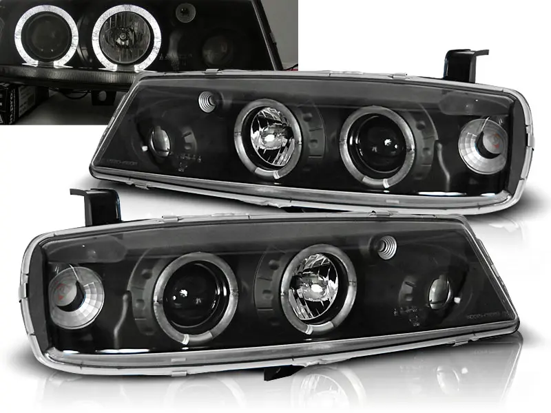 Headlights Opel Calibra 90-97 Angel Eyes Black