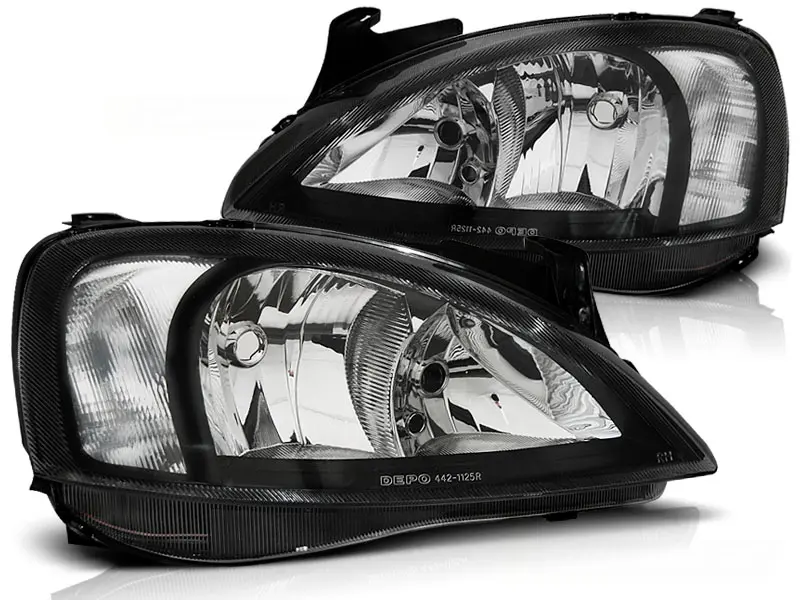 Headlights Opel Corsa C 00-06 Black