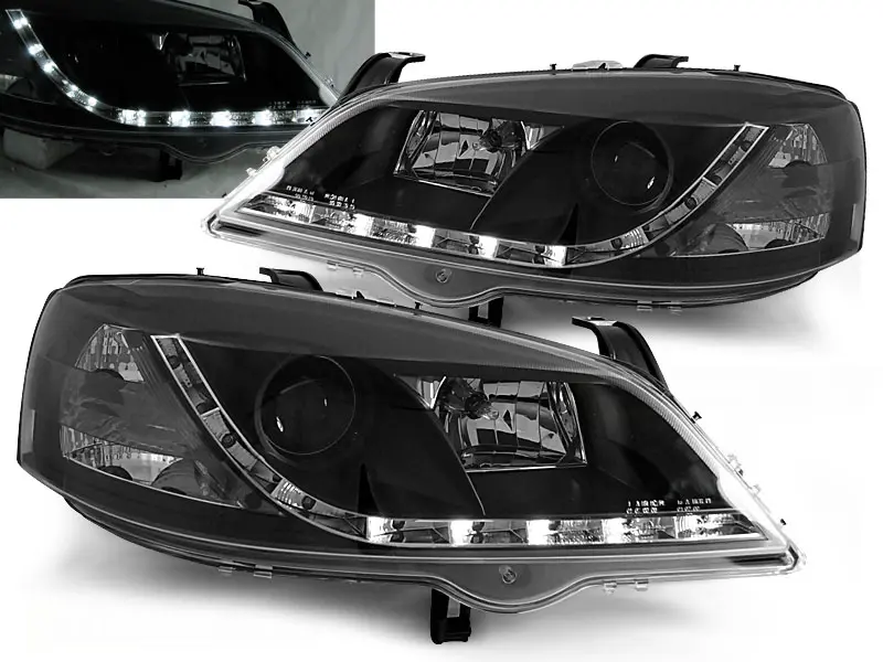 Headlights Opel Astra G 97-04 Devil Eyes Black