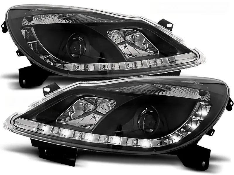 Headlights Opel Corsa D 06-11 Devil Eyes Black