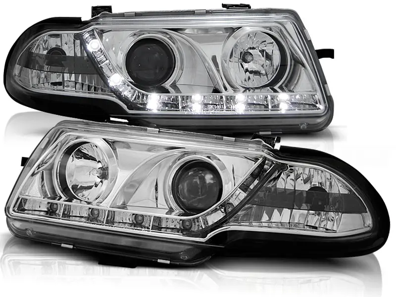 Headlights Opel Astra F 91-94 Devil Eyes Chrome