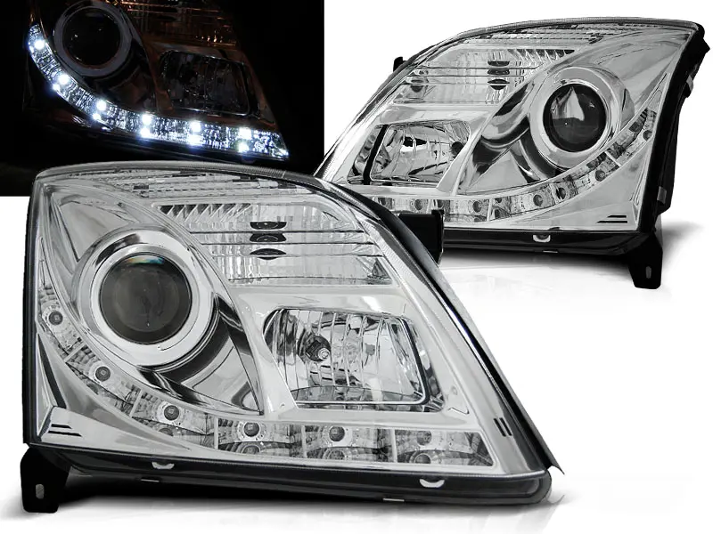 Headlights Opel Vectra C 02-05 Devil Eyes Chrome