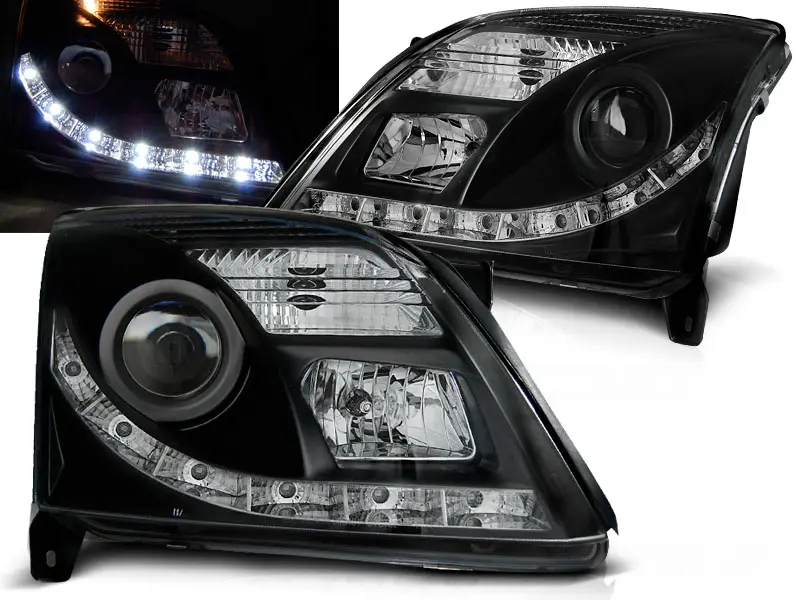 Headlights Opel Vectra C 02-05 Devil Eyes Black