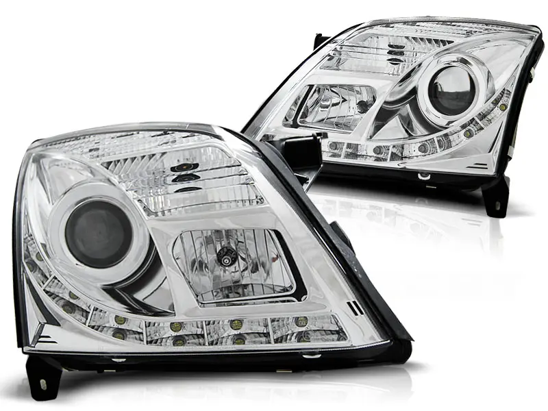 Headlights Opel Vectra C 02-05 Xenon Devil Eyes Chrome